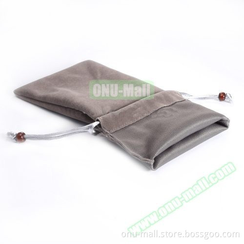 11cm x 27cm Soft Flannel Portable Monopod Bag Selfie Stick Bag with Strap